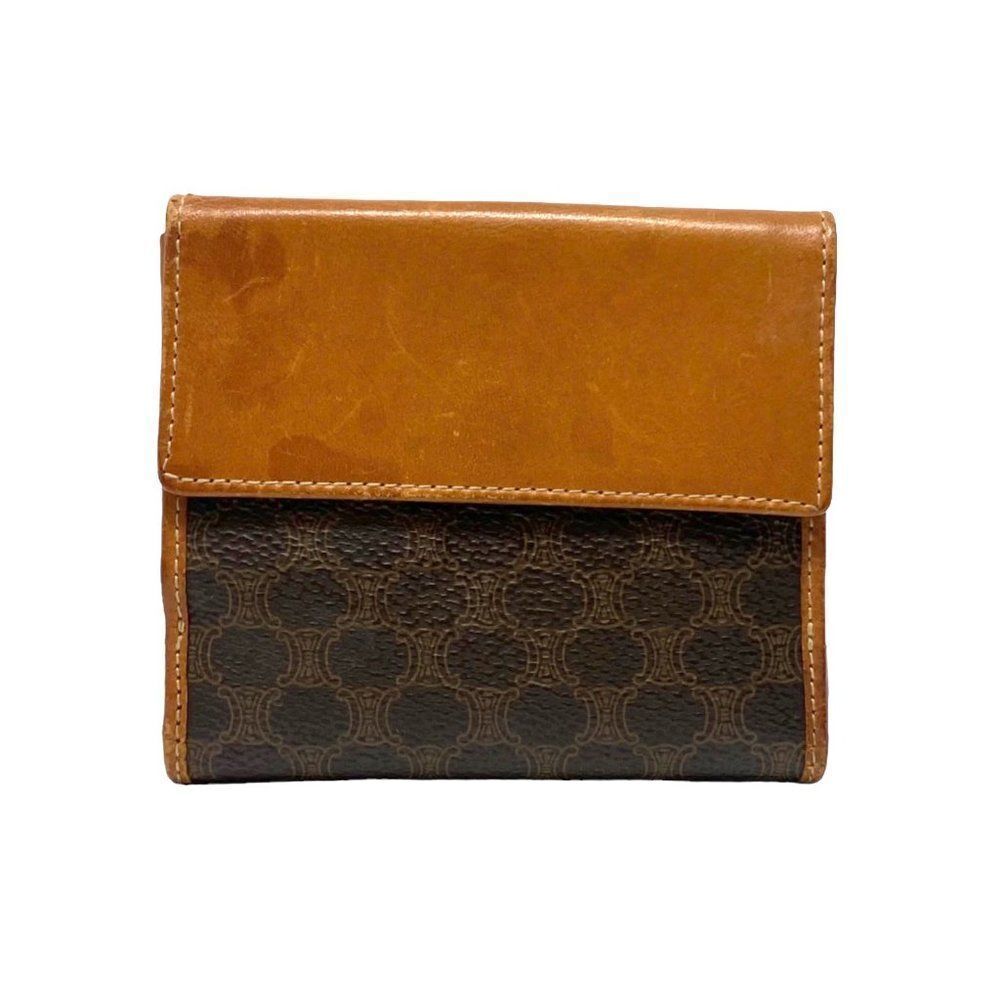 Vintage Celine Macadam Bifold Snap Wallet